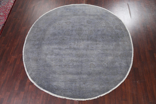 Vegetable Dye Chobi Peshawar Oriental Round Rug 10x10