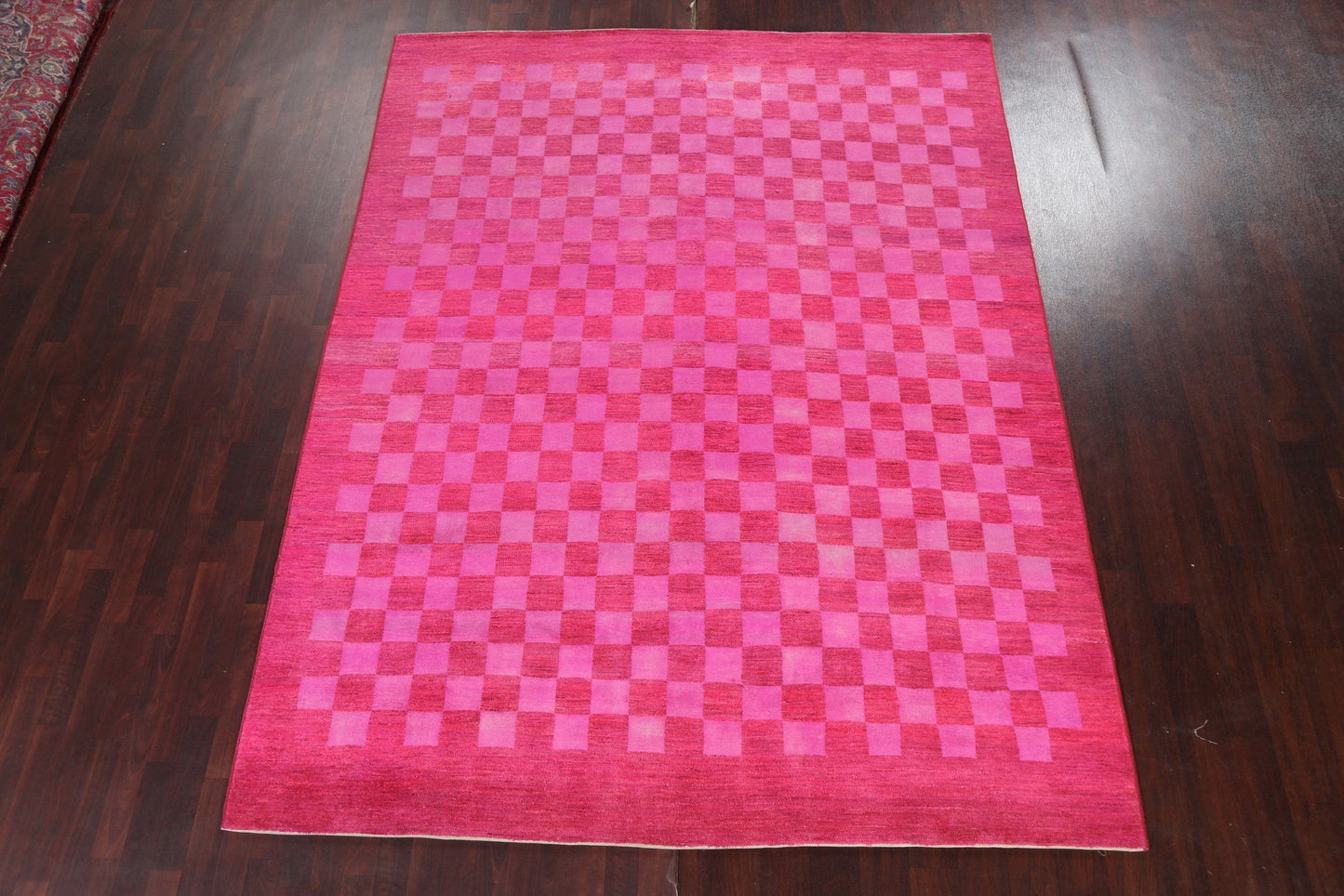 Checkered Gabbeh Kashkoli Oriental Area Rug 8x10