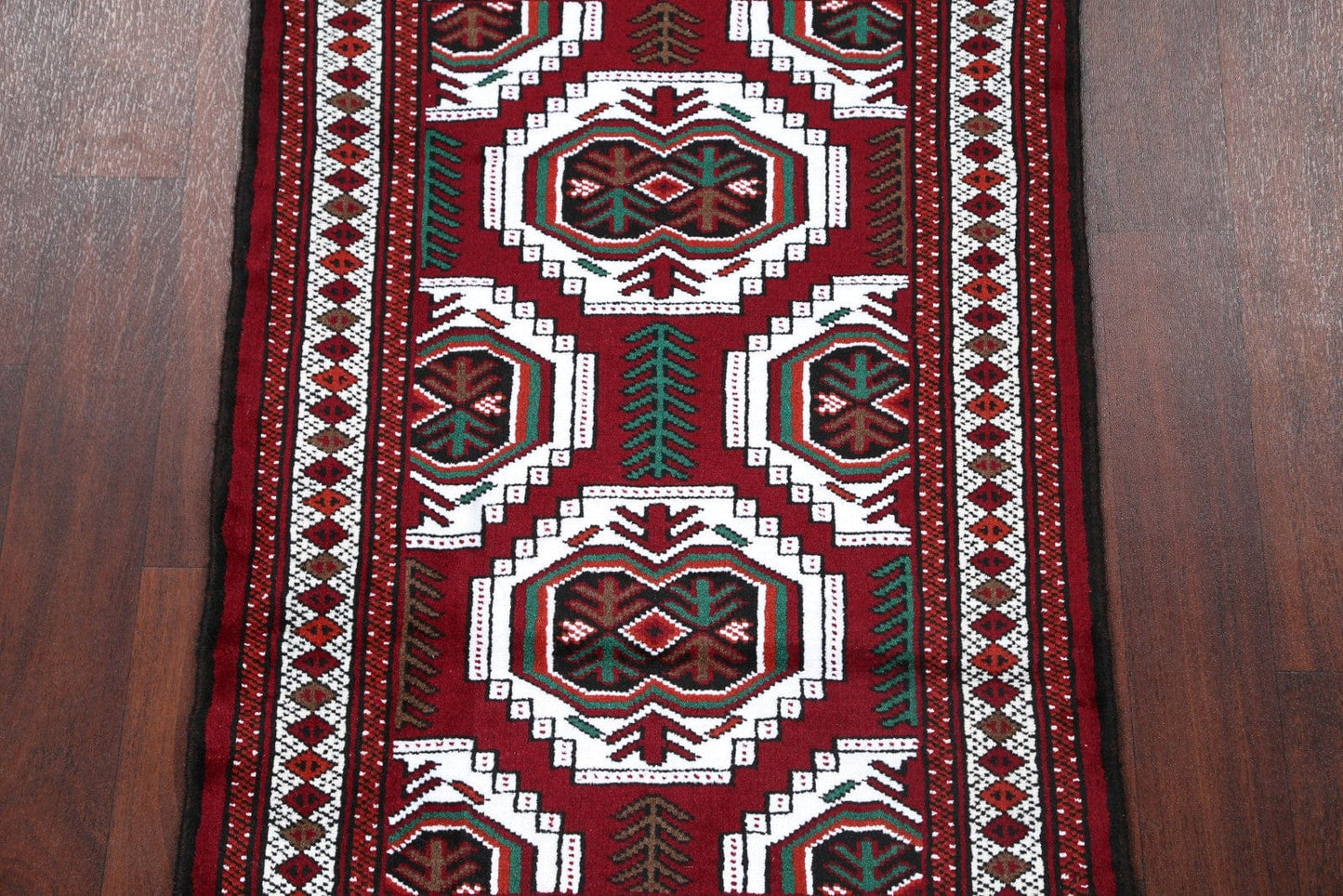 Geometric Tribal 3x4 Balouch Turkoman Persian Area Rug