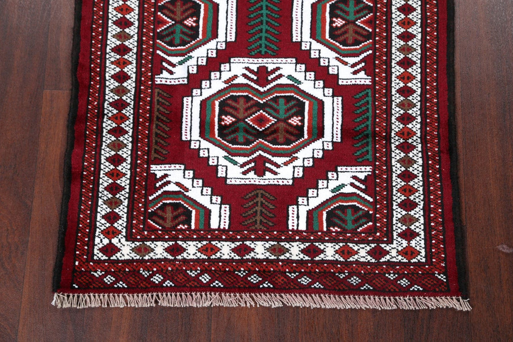 Geometric Tribal 3x4 Balouch Turkoman Persian Area Rug