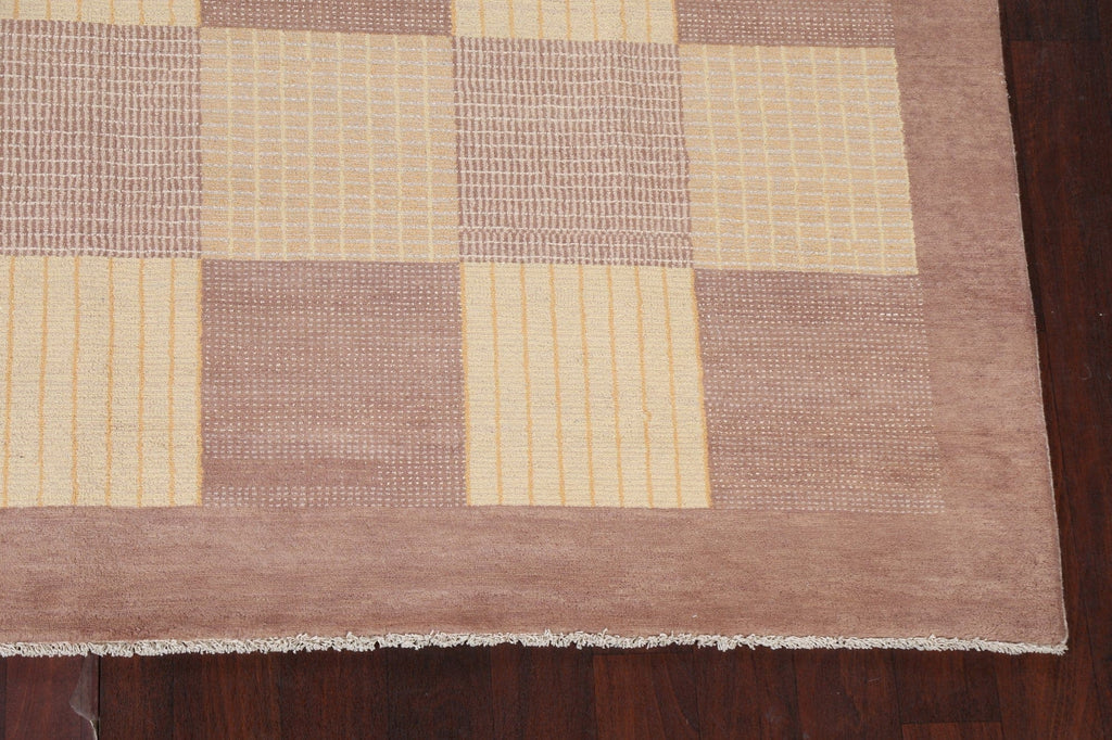 Checkered Gabbeh Kashkoli Oriental Area Rug 8x10