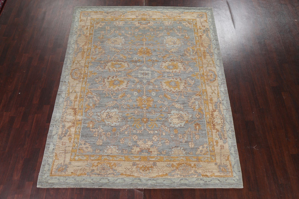 Handmade Wool Oushak Oriental Area Rug 8x11