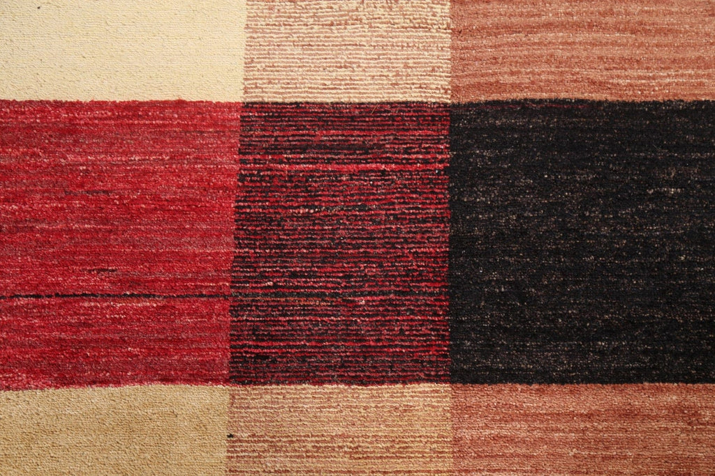 Contemporary Gabbeh Kashkoli Oriental Wool Rug 8x10