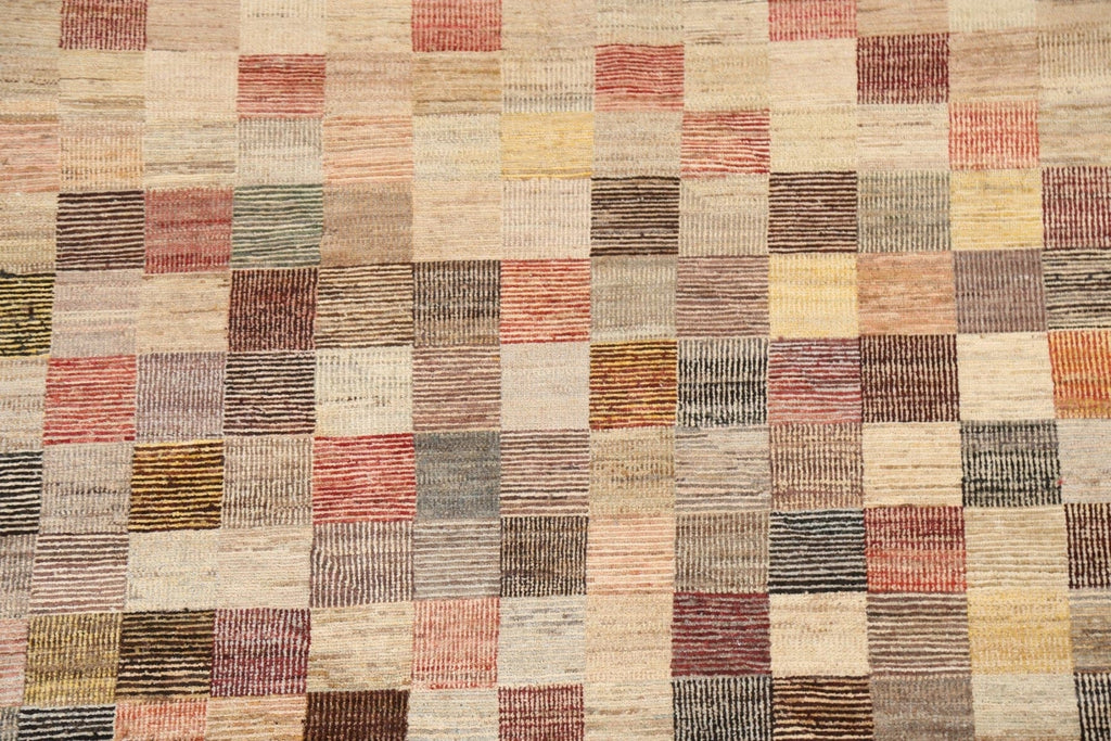 Checkered Gabbeh Kashkoli Oriental Area Rug 5x6