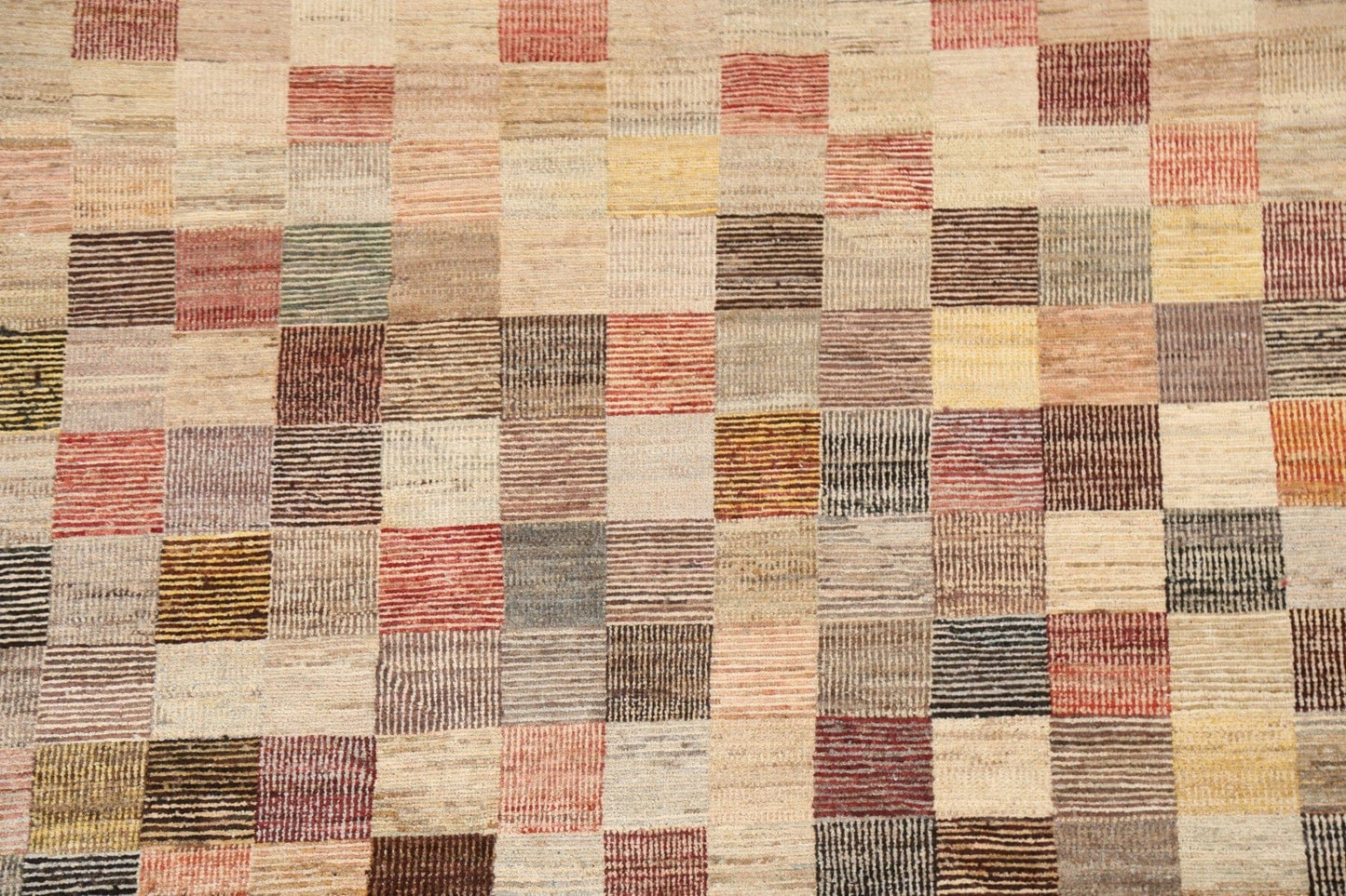 Checkered Gabbeh Kashkoli Oriental Area Rug 5x6