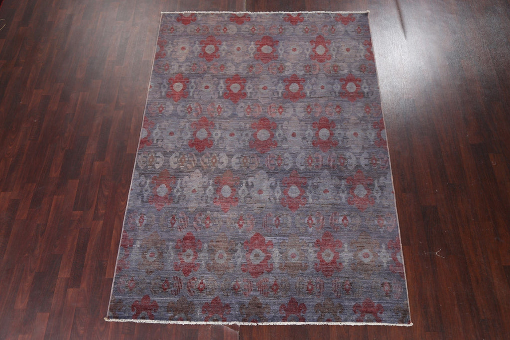 Handmade Wool Gabbeh Kashkoli Oriental Area Rug 7x9