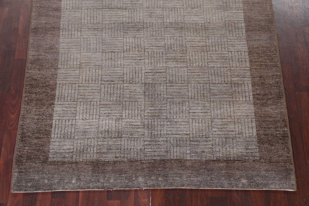 Handmade Gabbeh Kashkoli Oriental Wool Rug 6x8