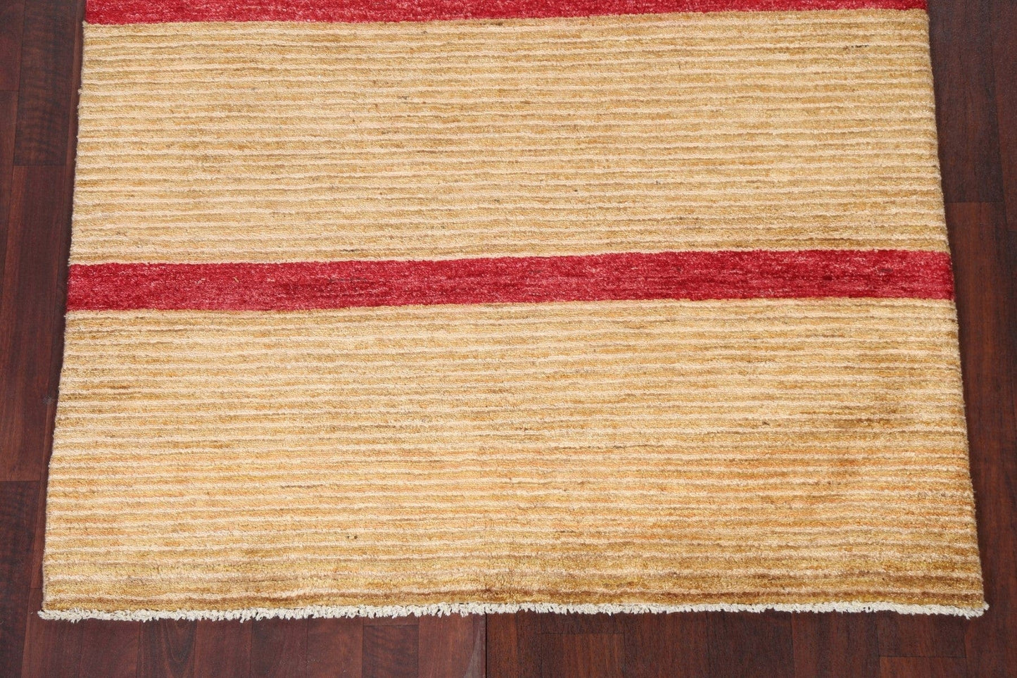 Striped Wool Gabbeh Kashkoli Oriental Area Rug 5x6