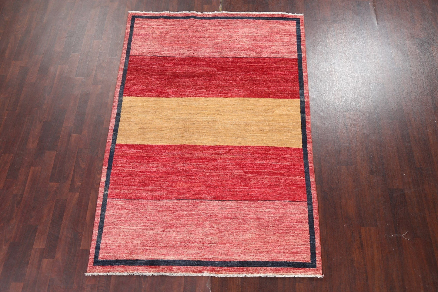 Striped Wool Gabbeh Kashkoli Oriental Area Rug 5x8