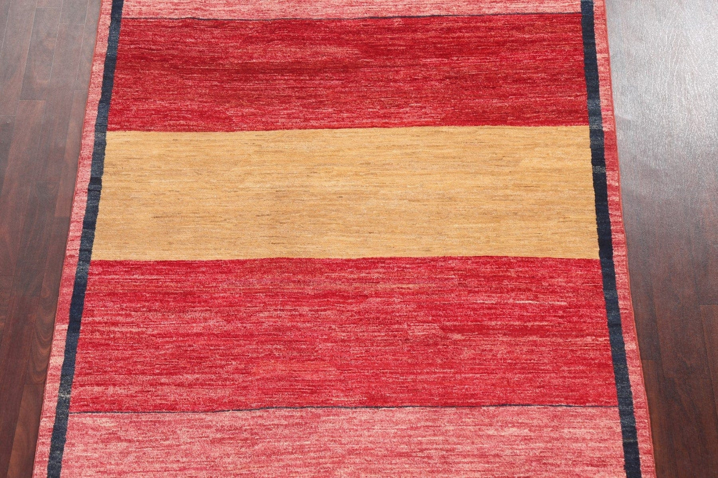 Striped Wool Gabbeh Kashkoli Oriental Area Rug 5x8