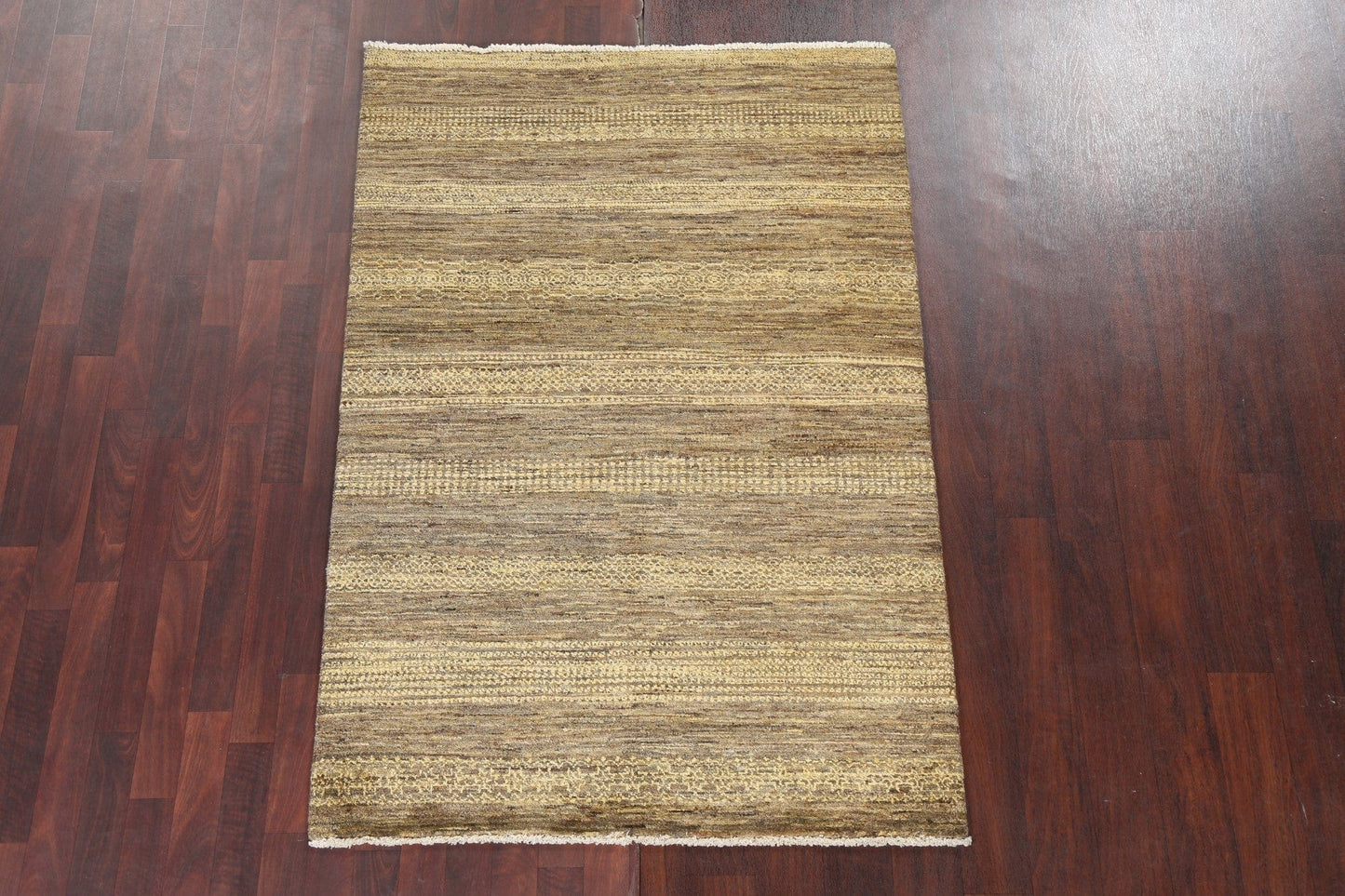 Striped Gabbeh Kashkoli Oriental Wool Rug 4x6