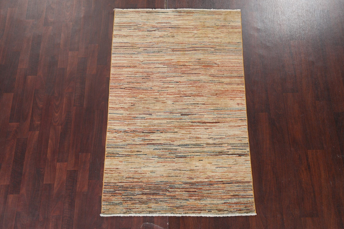 Striped Gabbeh Kashkoli Oriental Area Rug 4x6