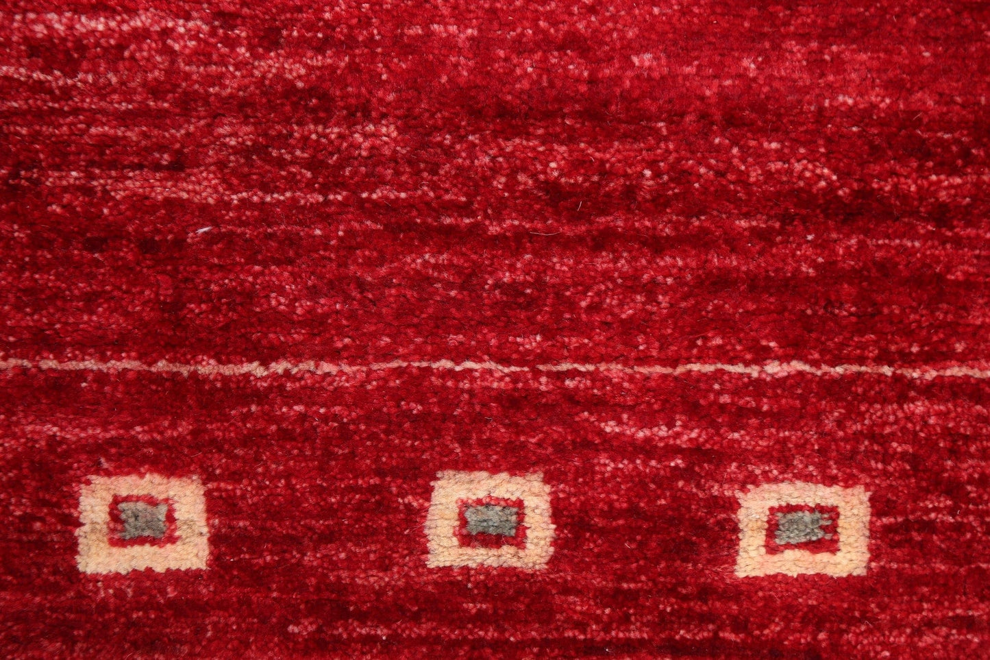 Red Wool Gabbeh Kashkoli Oriental Runner Rug 3x11