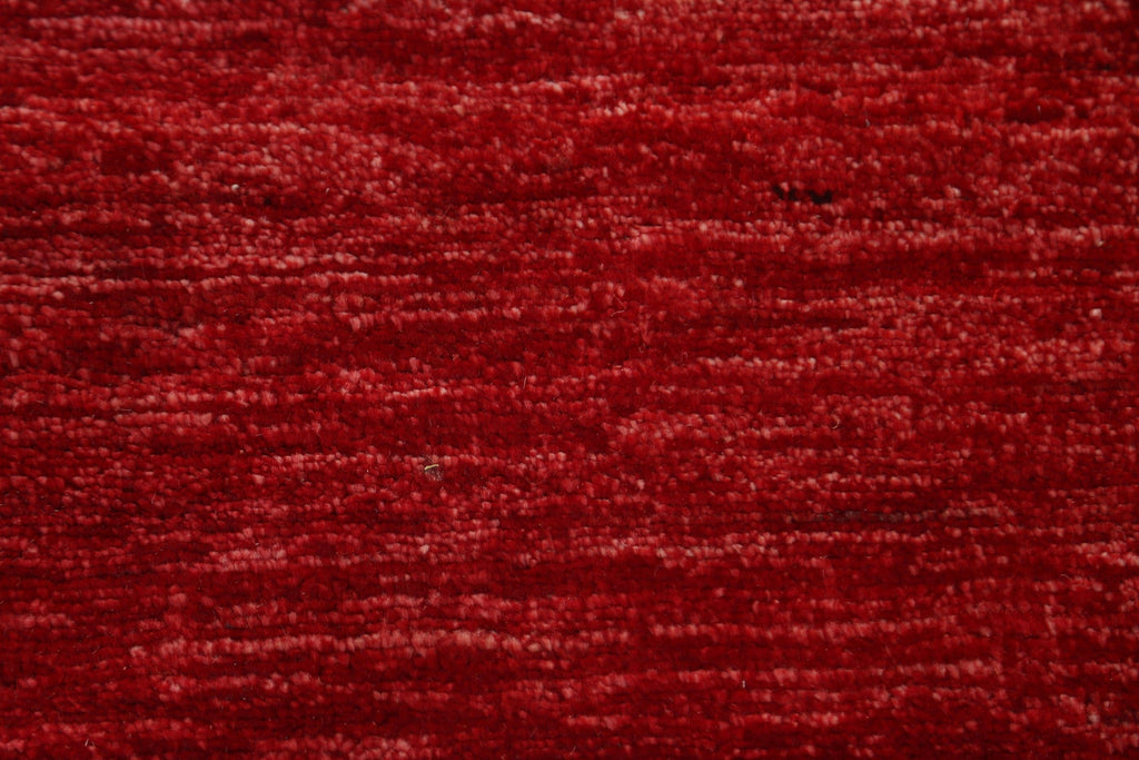 Red Wool Gabbeh Kashkoli Oriental Runner Rug 3x10