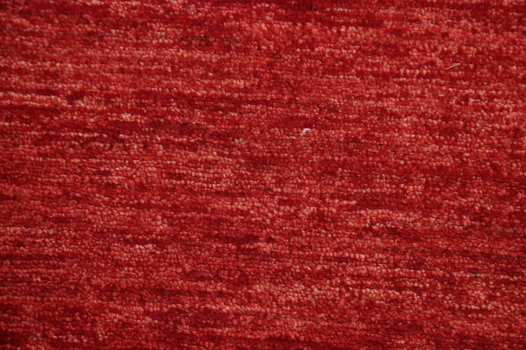 Red Wool Gabbeh Kashkoli Oriental Runner Rug 3x8