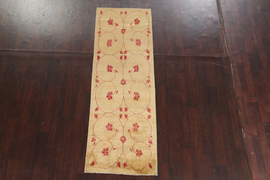 Floral Gabbeh Kashkoli Oriental Runner Rug 3x8