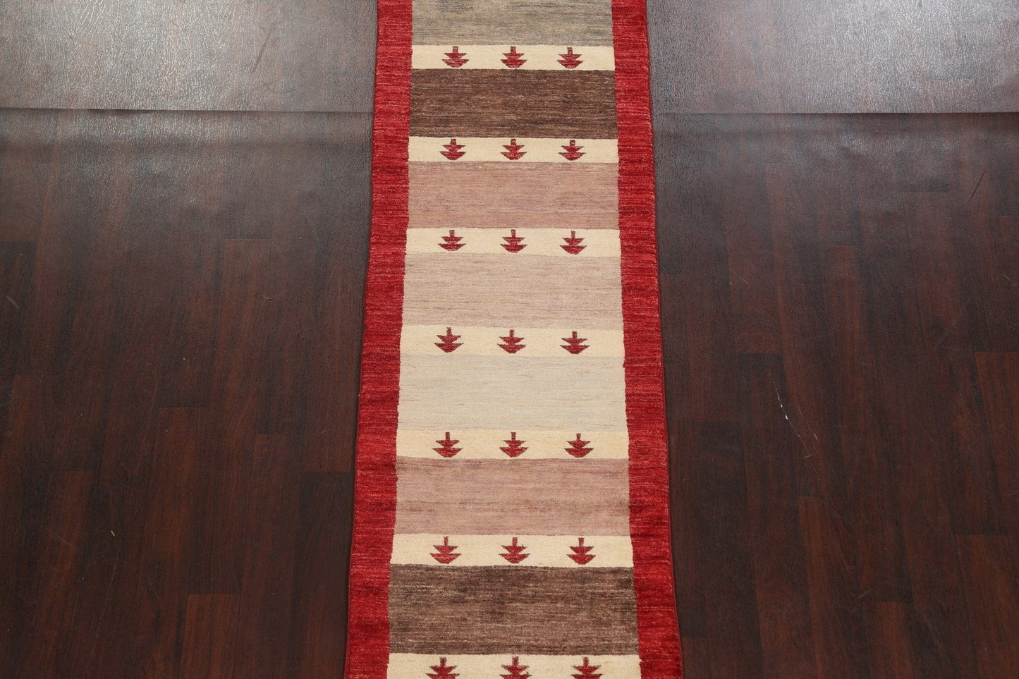 Handmade Gabbeh Kashkoli Oriental Runner Rug 3x8