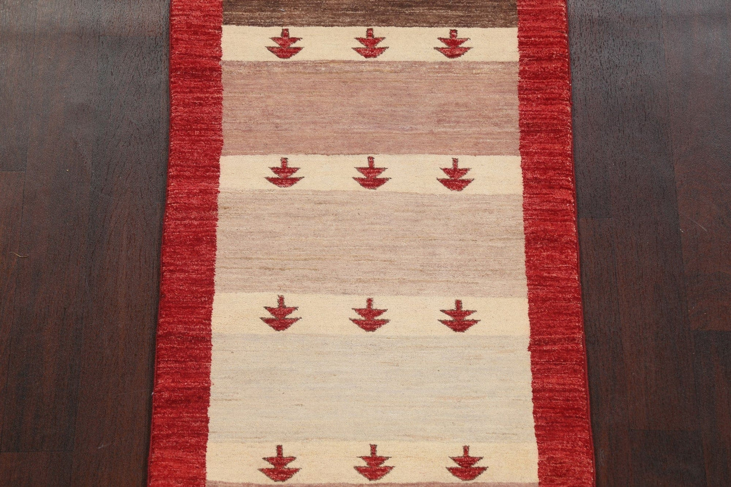 Handmade Gabbeh Kashkoli Oriental Runner Rug 3x8