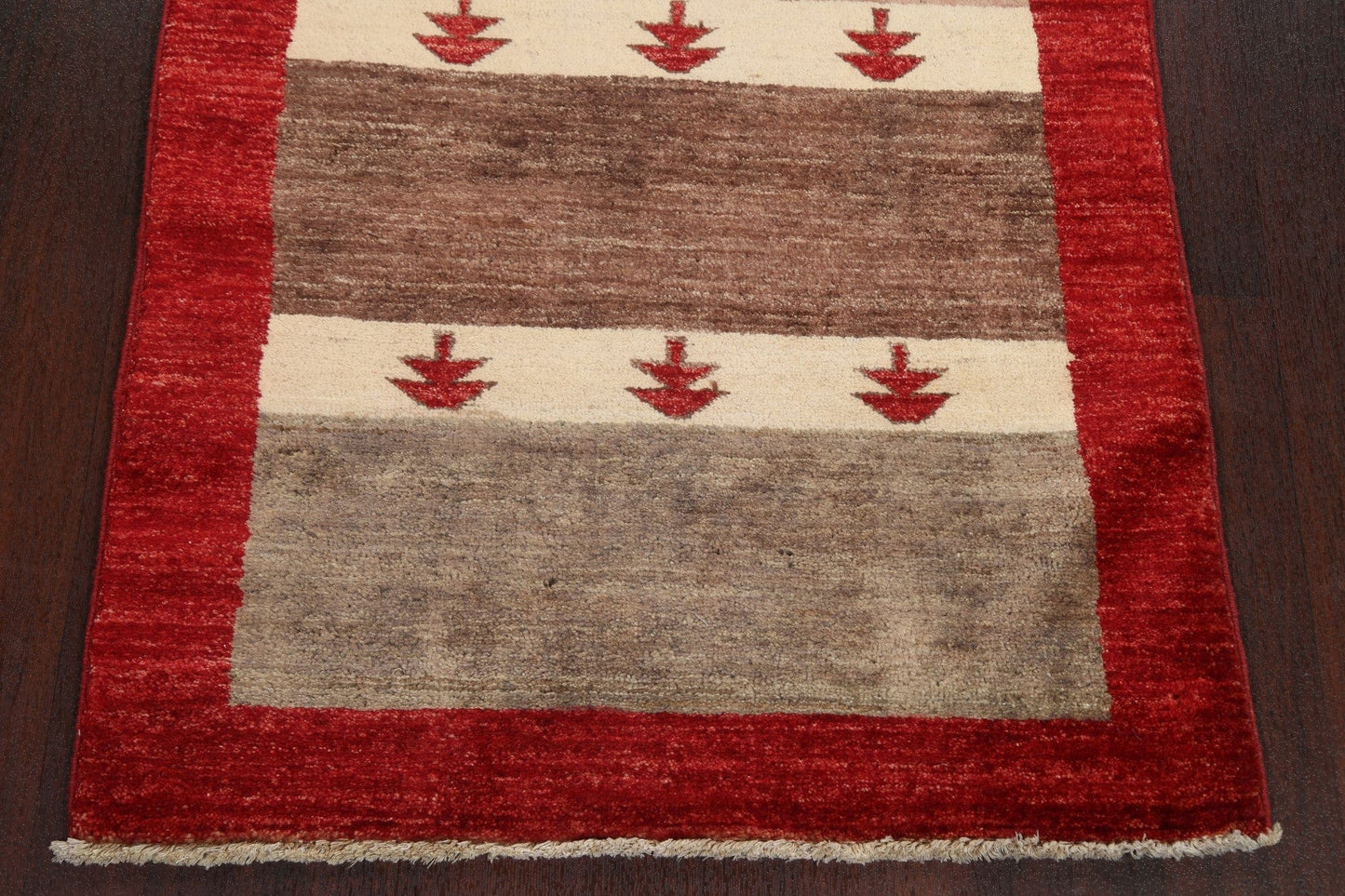 Handmade Gabbeh Kashkoli Oriental Runner Rug 3x8