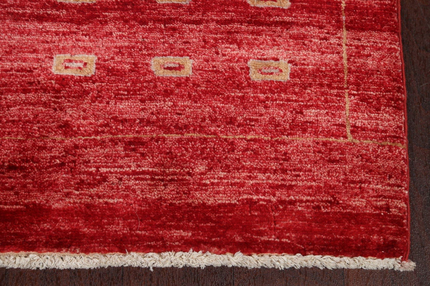 Red Handmade Gabbeh Kashkoli Oriental Runner Rug 3x10