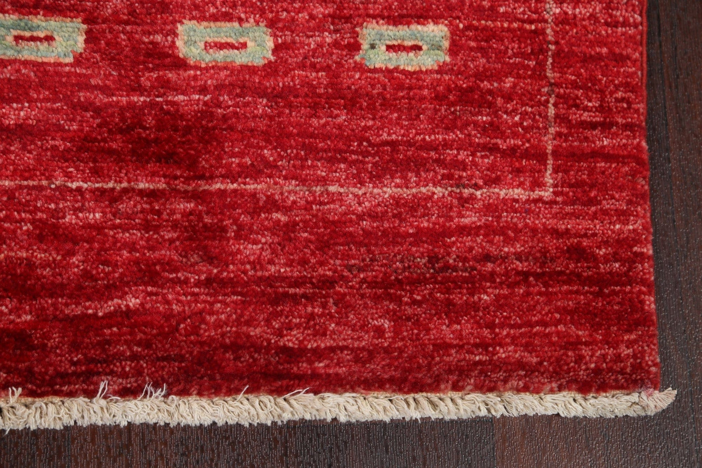 Red Gabbeh Kashkoli Oriental Runner Rug 3x10