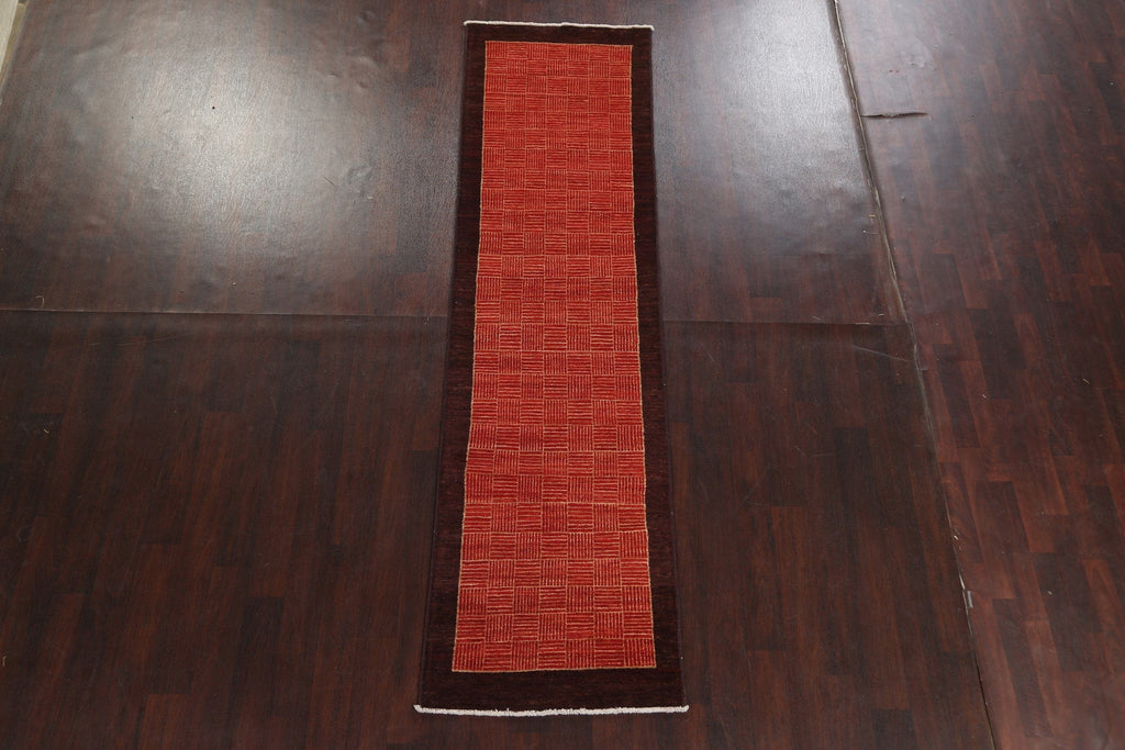 Handmade Gabbeh Kashkoli Oriental Runner Rug 3x10