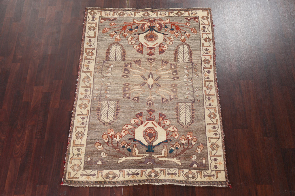 Vegetable Dye Wool Qashqai Persian Area Rug 4x6