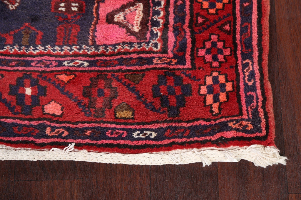 Vintage Hamedan Persian Runner Rug 4x10