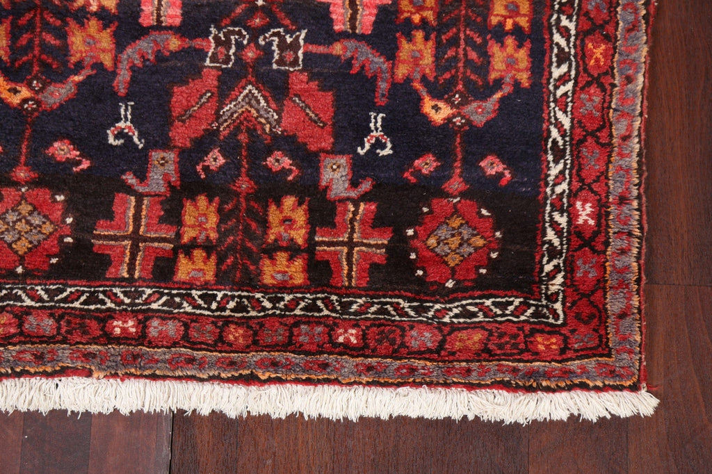 Vintage Hamedan Persian Runner Rug 4x10