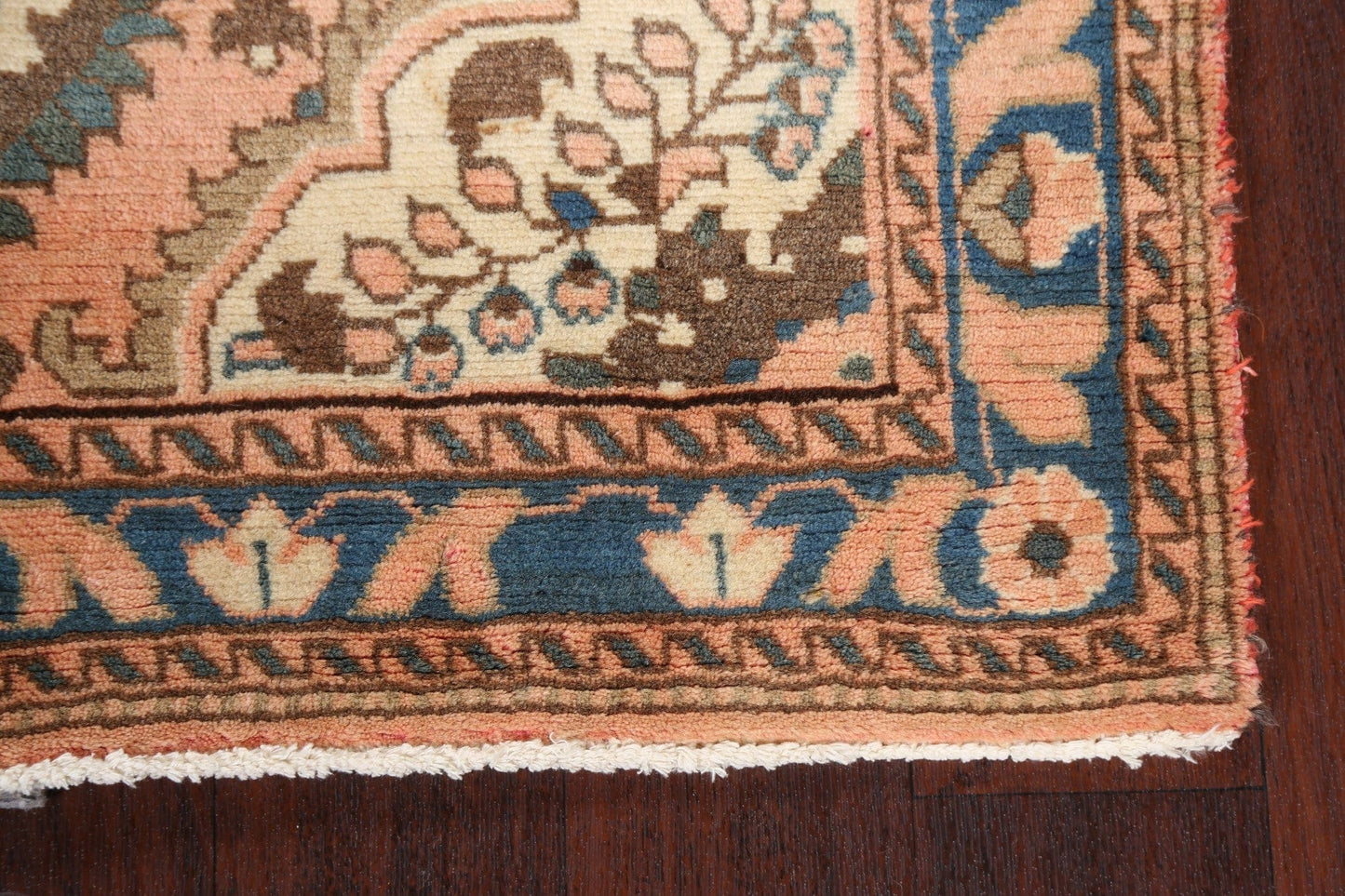 Vintage Handmade Wool Lilian Persian Rug 3x6