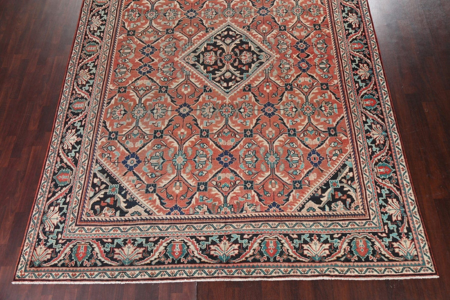 Antique Vegetable Dye Mahal Persian Area Rug 10x13