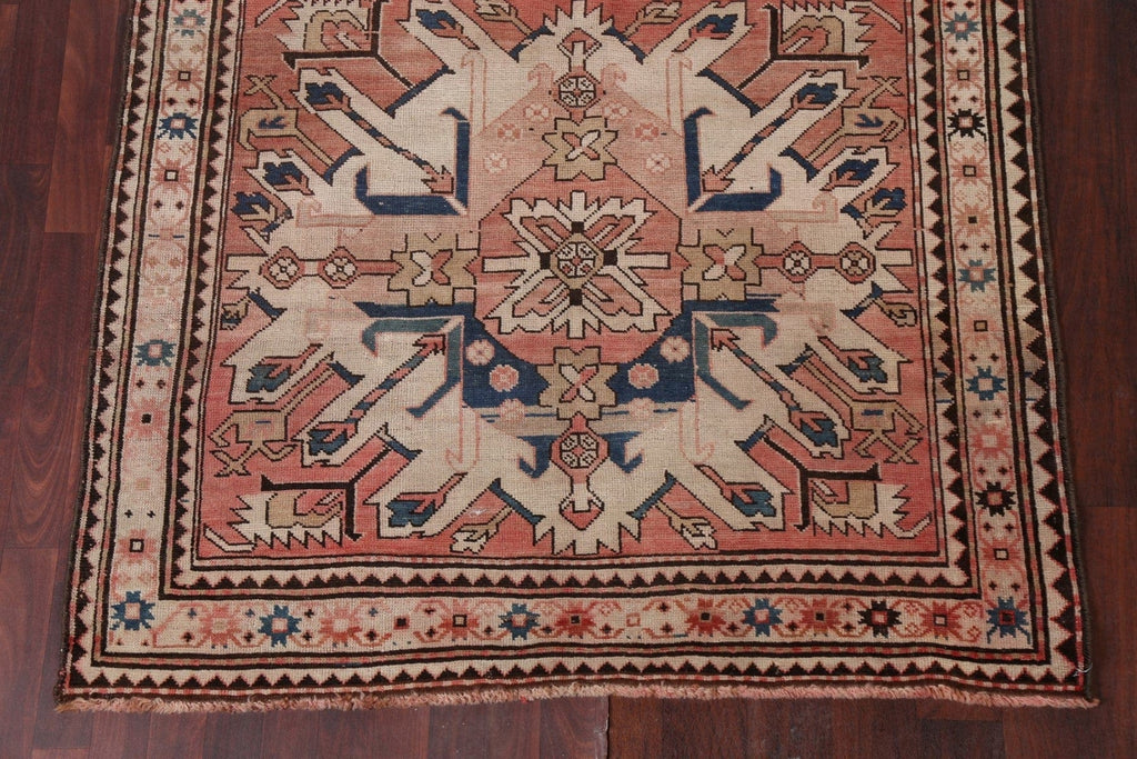 Antique Vegetable Dye Kazak Oriental Runner Rug 5x16