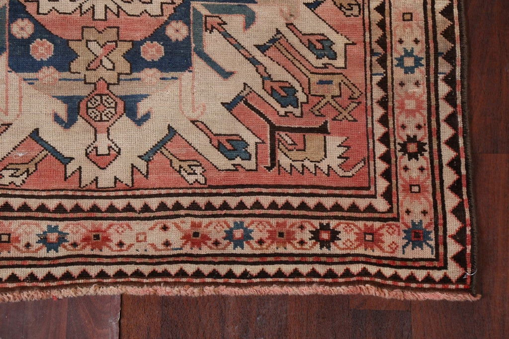 Antique Vegetable Dye Kazak Oriental Runner Rug 5x16