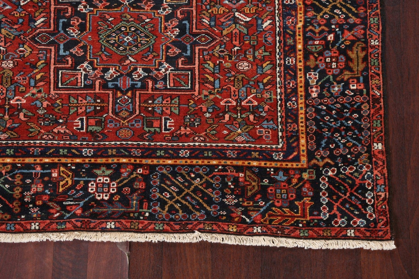 Vegetable Dye Tribal Red Gharajeh Persian Area Rug 5x6