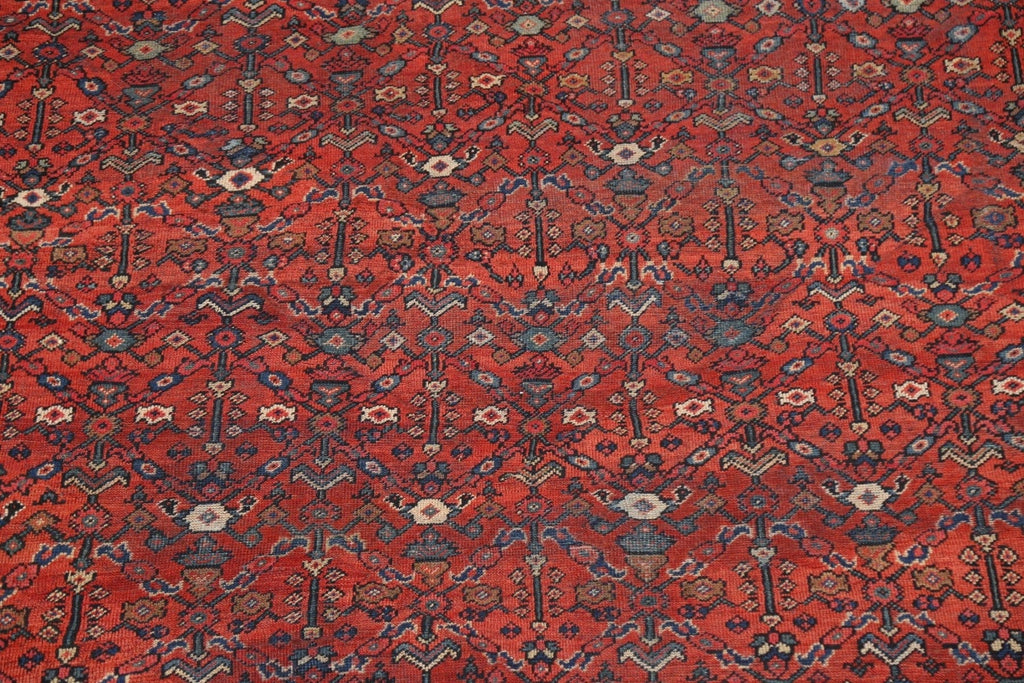 Pre-1900 Antique Vegetable Dye Mahal Ziegler Persian Rug 9x12