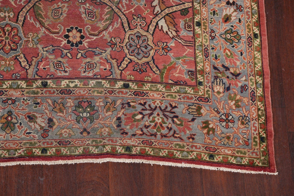 Pre-1900 Antique Vegetable Dye Sultanabad Persian Area Rug 9x13