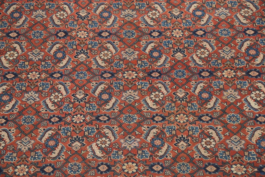 Pre-1900 Antique Vegetable Dye Sultanabad Persian Rug 9x12