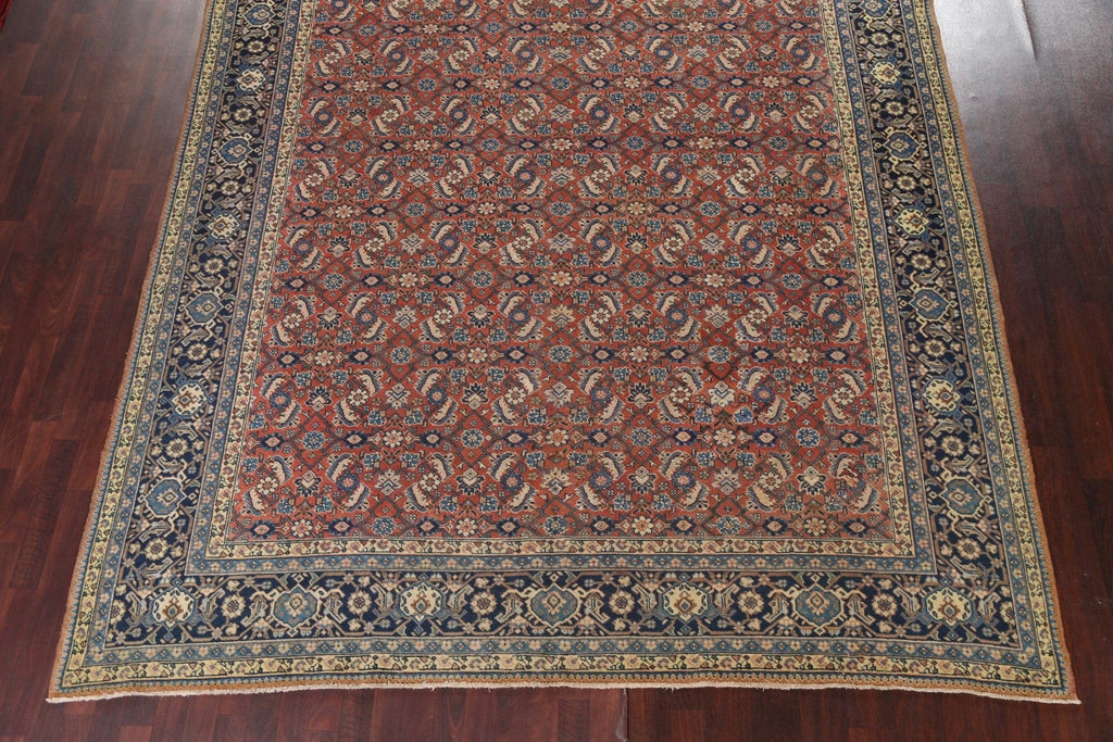 Pre-1900 Antique Vegetable Dye Sultanabad Persian Rug 9x12