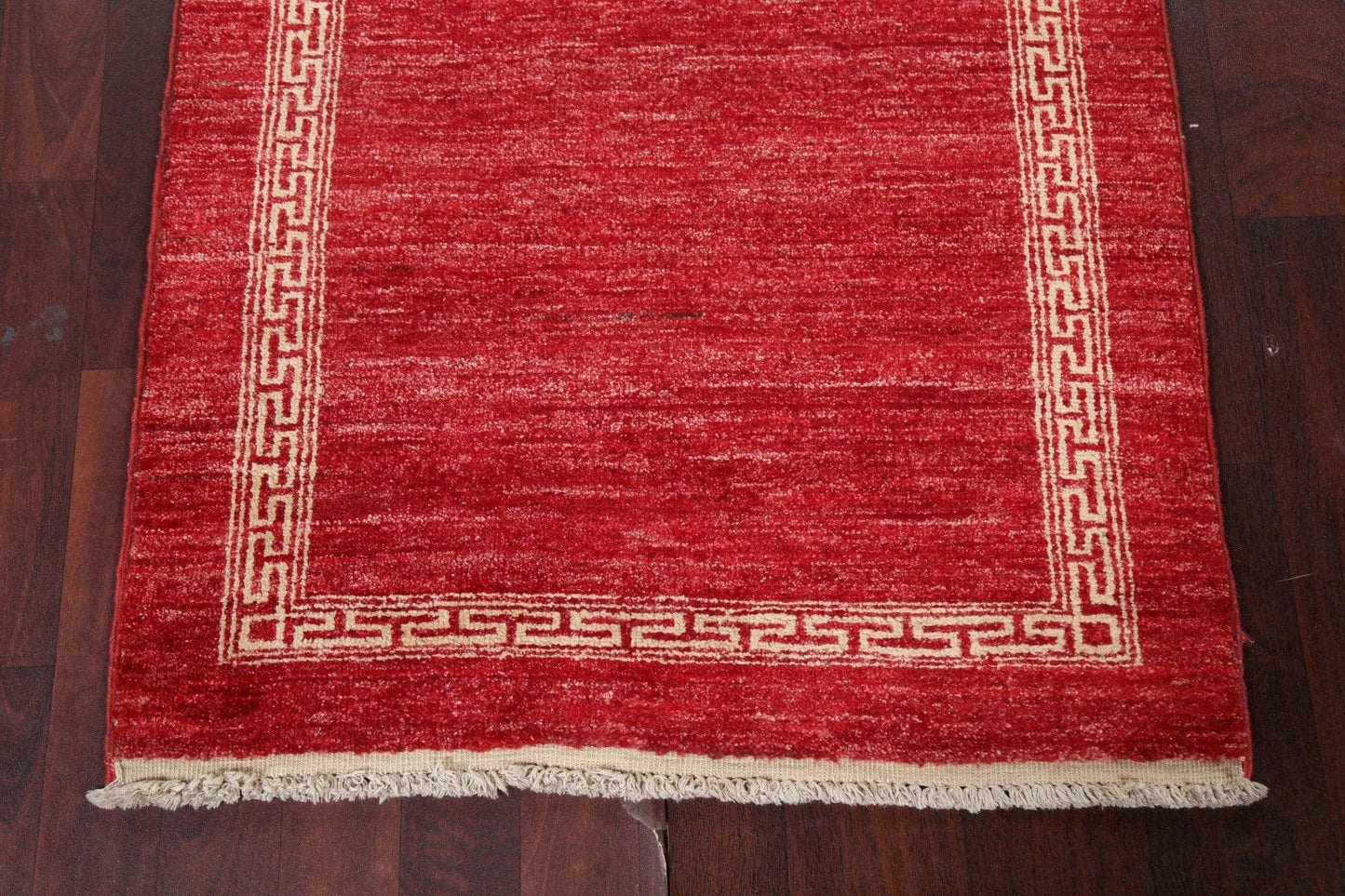 Red Wool Gabbeh Kashkoli Oriental Runner Rug 3x9