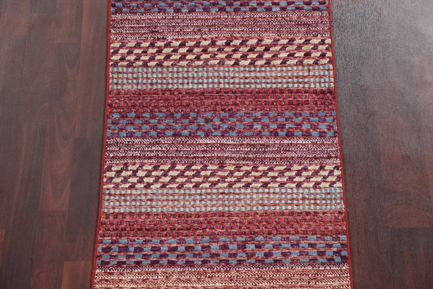 Handmade Wool Gabbeh Kashkoli Oriental Runner Rug 2x10