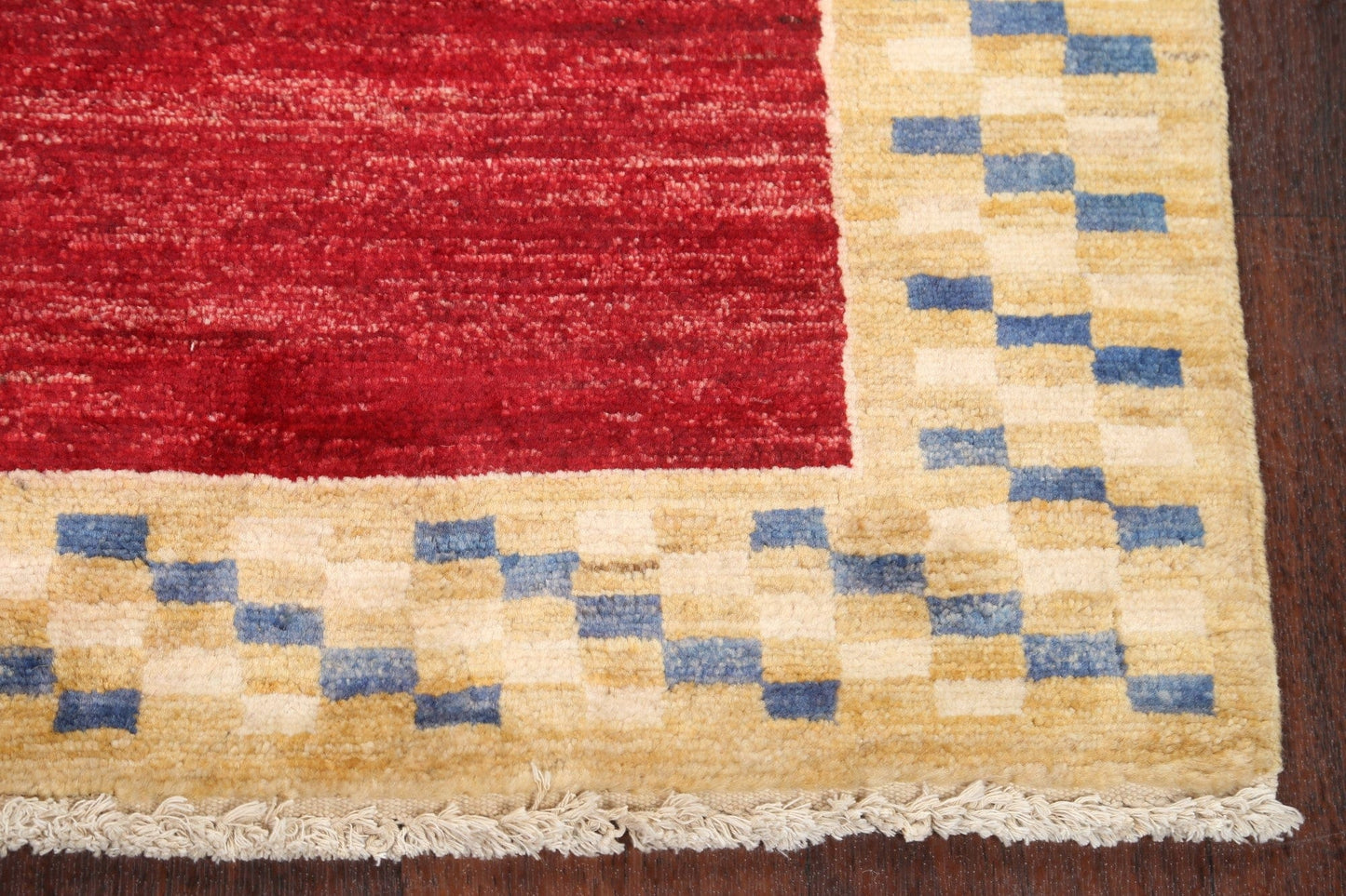 Red Gabbeh Kashkoli Oriental Runner Rug 3x10