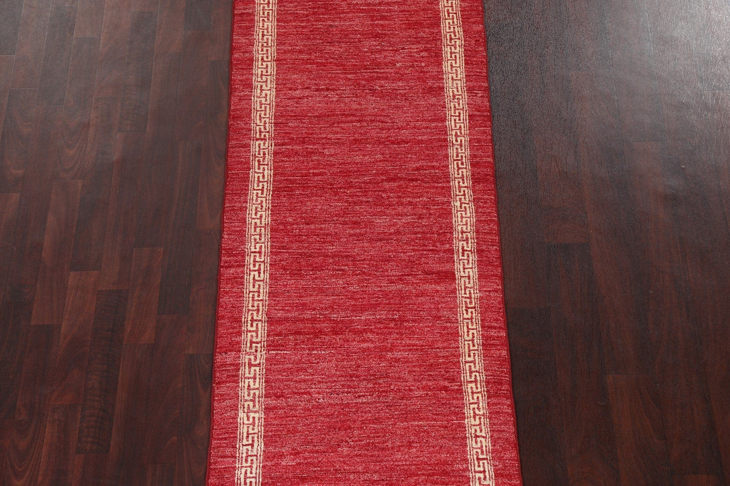 Red Wool Gabbeh Kashkoli Oriental Runner Rug 3x9