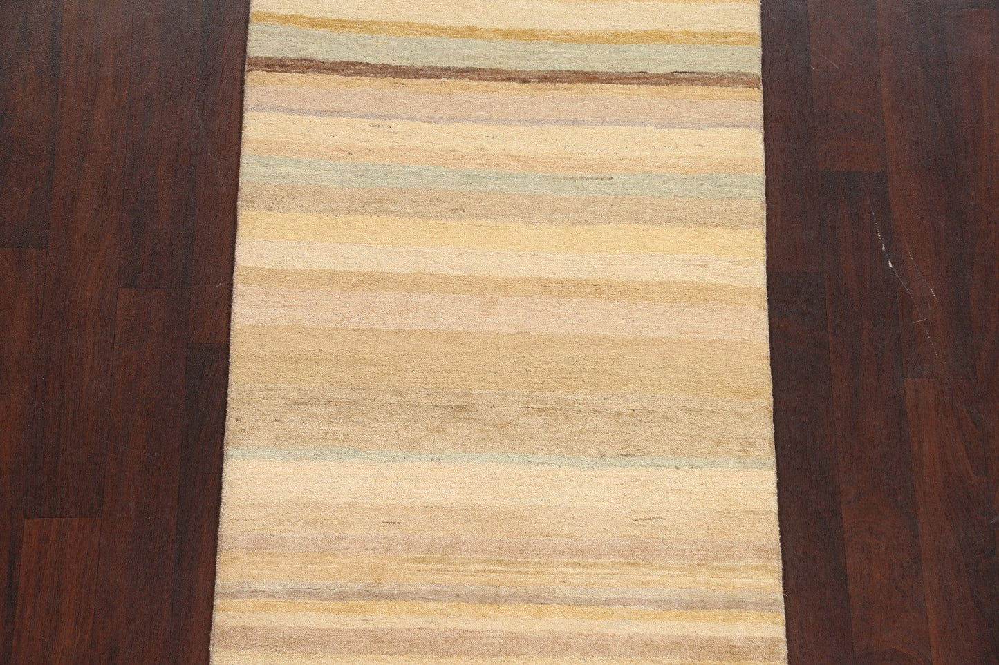 Striped Gabbeh Kashkoli Oriental Wool Rug 3x5