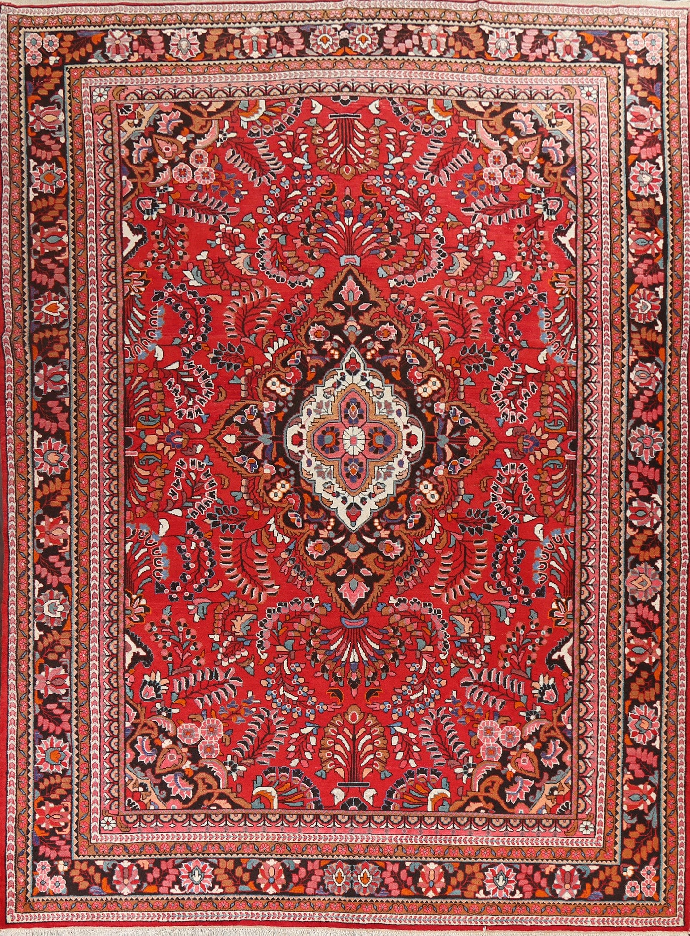 Vegetable Dye Red Lilian Persian Area Rug 10x13