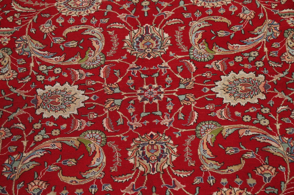 Handmade Wool Red Tabriz Persian Area Rug 10x12