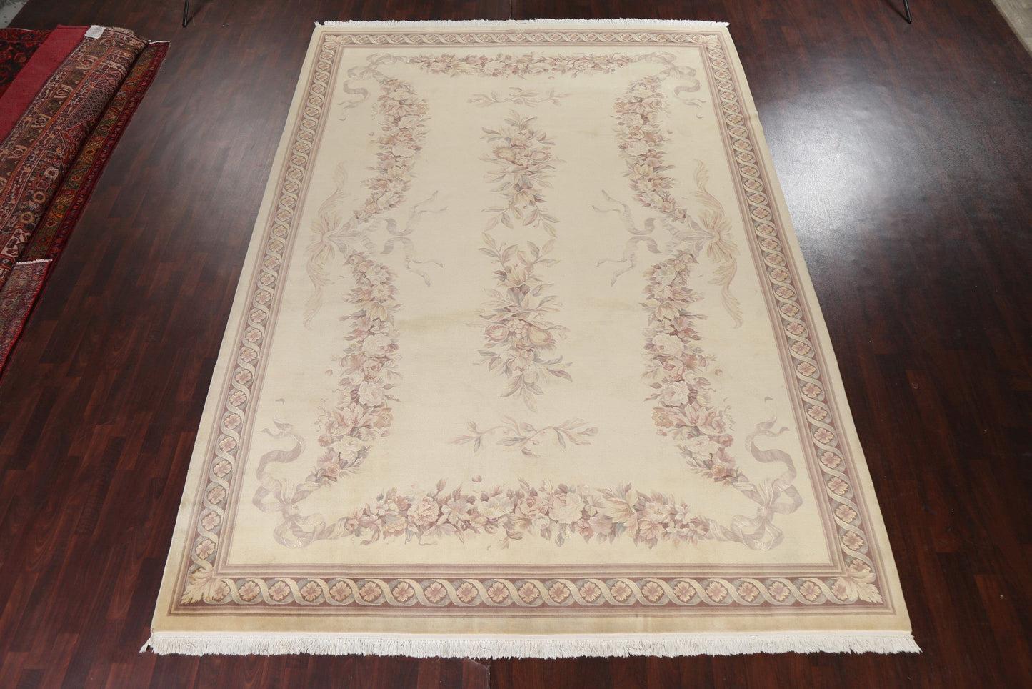 Handmade Wool/ Silk Aubusson Oriental Rug 10x14