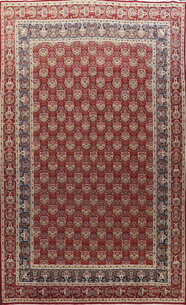 Vegetable Dye Red Tabriz Large Persian Rug 10x15