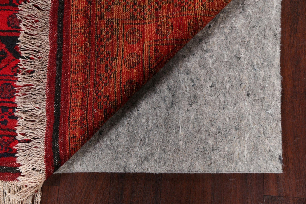 Geometric Red Wool Balouch Oriental Area Rug 10x13