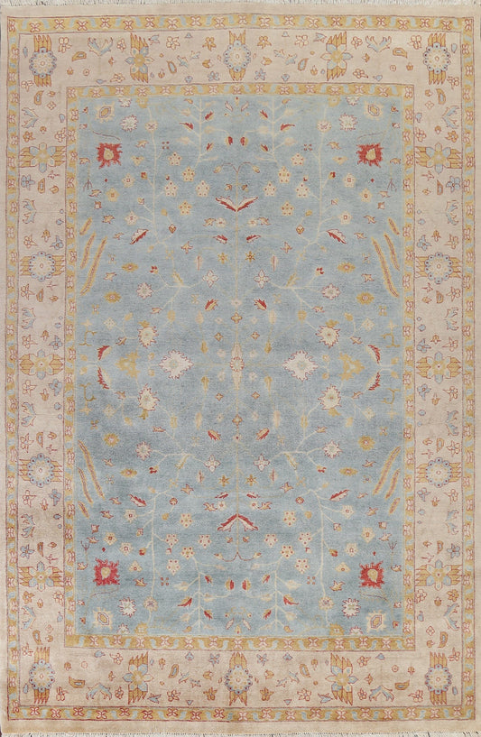 Vegetable Dye Wool Oushak Oriental Area Rug 9x12