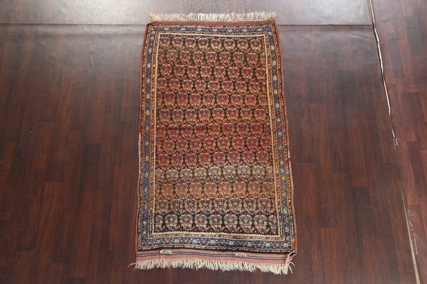 Antique Vegetable Dye Karabakh Oriental Area Rug 4x7